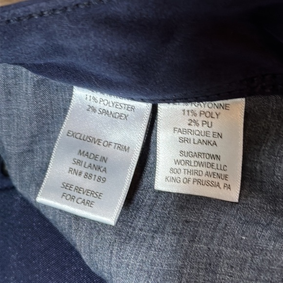 Lilly Pulitzer Blue Worth Skinny Pants Size 4 - Picture 5 of 10